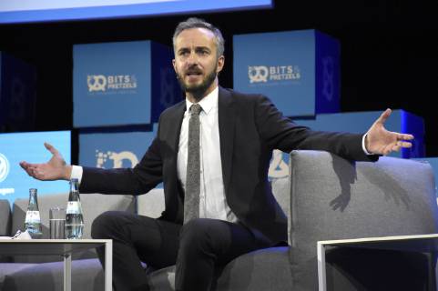 Jan Böhmermann beim 6. Bits & Pretzels Founders Festival 2018 im ICM. München, 30.09.2018