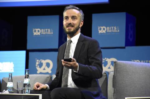 Jan Böhmermann beim 6. Bits & Pretzels Founders Festival 2018 im ICM. München, 30.09.2018