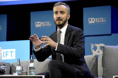 Jan Böhmermann beim 6. Bits & Pretzels Founders Festival 2018 im ICM. München, 30.09.2018