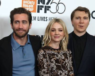 September 30, 2018 - New York City, New York, U.S. - Actors JAKE GYLLENHAAL, CAREY MULLIGAN and PAUL DANO attend Wildlife held during the 56th New York Film Festival held at Alice Tully Hall at Lincoln Center. New York City U.S. - ZUMAk03_ 20180930_zaf_k03_048 Copyright: xNancyxKaszermanx