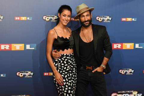 Der Deutsche Comedypreis 2018 am 07.10.2018 im Brainpool Studio in Köln Rebecca Mir und Massimo Sinato