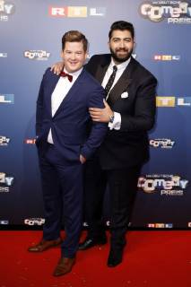 Chris Tall und Faisal Kawusi bei der Verleihung des 22. Deutschen Comedypreises 2018 in den Brainpool Studios. Köln, 07.10.2018