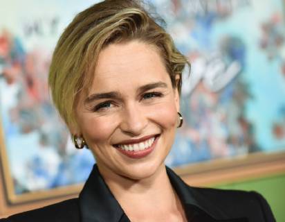 Emilia Clarke arriving at the premiere of My Dinner With Herve in Los Angeles, California - Oct 4, 2018 - Los Angeles Premiere of My Dinner With Herve, Los Angeles California United States Paramount Studios  Copyright: xOConnorx h_00558070