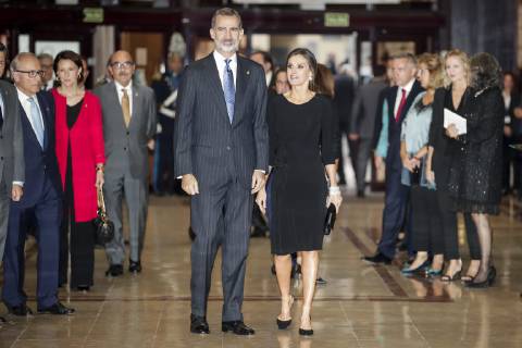 DAVID S BUSTAMANTE 18 10 2018 OVIEDO PRINCIPALITY OF ASTURIAS King Felipe VI and Queen Letizia preside over the welcome concert of the Princess of Asturias Awards 2018 Spanish Kings Felipe VI and Queen Letizia during the celebration of the 27th edition of the concert of the Princess of Asturias Awards 2018 in Oviedo on Thursday 18 October 2018  Â©xDavidxS.xBustamante