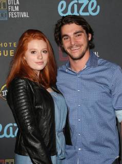 LOS ANGELES, CA - OCTOBER 21: RJ Mitte, Lacianne Carriere, at the Premiere of RIVER RUNS RED at the DTLA Film Festival at Regal Cinemas L.A. LIVE in Los Angeles, California on October 21, 2018. Copyright: xFayexSadoux
