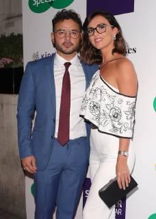 Ryan Thomas and Lucy Mecklenburgh attend the Specsavers Spectacle Wearer Of The Year at 8 Northumberland Avenue in London. OCTOBER 24th 2018 MNIx183868