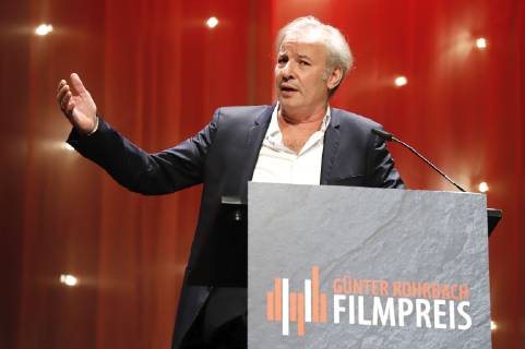 Leander Haußmann bei der 8. Verleihung des Günter Rohrbach Filmpreises 2018 in der Neuen Gebläsehalle Neunkirchen. Neunkirchen, 02.11.2018