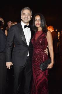 Sawsan Chebli mit Ehemann Nizar Maarouf bei der 25. Festlichen Operngala für die Deutsche Aids Stiftung in der Deutschen Oper. Berlin, 03.11.2018