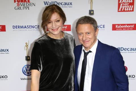 Elke Winkens und Axel Pape bei der Verleihung Goldene Bild der Frau am 7.11.2018 in Hamburg Goldene Bild der Frau Verleihung 2018 in Hamburg