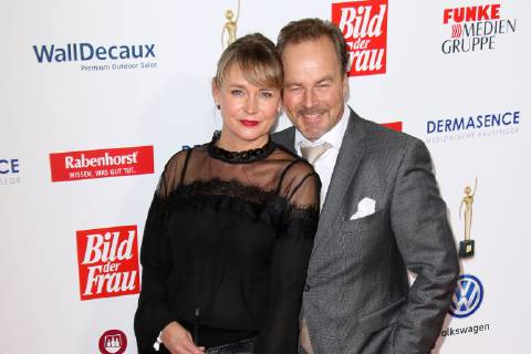 Till Demtroeder und Stefanie Millat bei der Verleihung Goldene Bild der Frau am 7.11.2018 in Hamburg Goldene Bild der Frau Verleihung 2018 in Hamburg