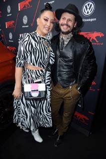 Manuel Cortez mit Freundin Miyabi Kawai beim BUNTE New Faces Award Style im Spindler & Klatt in Berlin