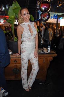 Sylvia Walker beim BUNTE New Faces Award Style im Spindler & Klatt in Berlin