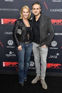 Caroline Beil mit Gatte Philipp Sattler bei der Verleihung der Bunte New Faces Award Style 2018 im Spindler & Klatt. Berlin, 15.11.2018