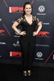 Sarah Tkotsch bei der Verleihung der Bunte New Faces Award Style 2018 im Spindler & Klatt. Berlin, 15.11.2018