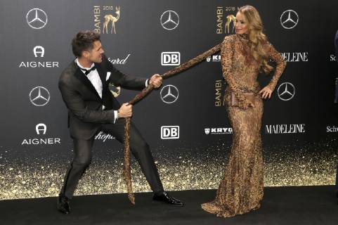 Thore Schölermann und Jana Julie Kilka bei der 70. Bambi-Verleihung 2018 im Stage Theater am Potsdamer Platz. Berlin, 16.11.2018