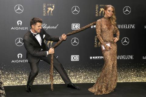 Entertainment Bilder des Tages Thore Schölermann und Jana Julie Kilka bei der 70. Bambi-Verleihung 2018 im Stage Theater am Potsdamer Platz. Berlin, 16.11.2018