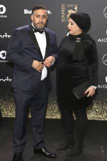 Kida Khodr Ramadan mit Ehefrau Meryem Ramadan bei der 70. Bambi-Verleihung 2018 im Stage Theater am Potsdamer Platz. Berlin, 16.11.2018