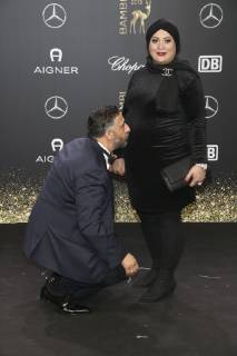 Kida Khodr Ramadan mit Ehefrau Meryem Ramadan bei der 70. Bambi-Verleihung 2018 im Stage Theater am Potsdamer Platz. Berlin, 16.11.2018