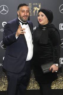 Kida Khodr Ramadan mit Ehefrau Meryem Ramadan bei der 70. Bambi-Verleihung 2018 im Stage Theater am Potsdamer Platz. Berlin, 16.11.2018