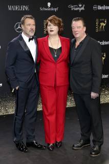 Sebastian Koch, Susanne Böwe und Peter Kurth bei der 70. Bambi-Verleihung 2018 im Stage Theater am Potsdamer Platz. Berlin, 16.11.2018