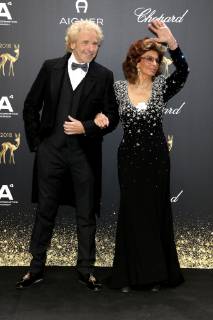 Thomas Gottschalk und Sophia Loren bei der 70. Bambi-Verleihung 2018 im Stage Theater am Potsdamer Platz. Berlin, 16.11.2018