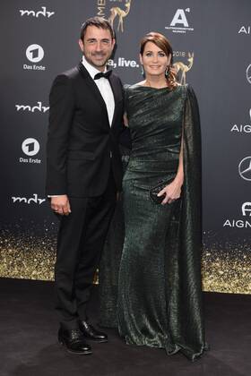 Anja Kling mit Ehemann Oliver Haas BAMBI 2018 - Roter Teppich im Theater am Potsdamer Platz in Berlin am 16.11.2018