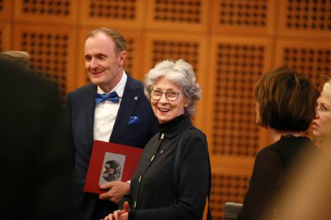 Verleihung: Toleranzringe u. Schulpreis Toleranz macht Schule 2018 im Wallraf-Richartz-Museum Hedwig Neven Dumont 16.11.2018