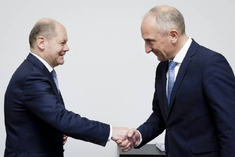 News Bilder des Tages Bundesfinanzminister Olaf Scholz (l), SPD, trifft Adrian Hasler, Regierungschef und Minister fuer Praesidiales und Finanzen des Fuerstentums Liechtenstein, 22.11.2018, Berlin. Berlin Germany Copyright: xIngaxKjerx