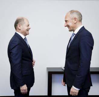 Bundesfinanzminister Olaf Scholz (l), SPD, trifft Adrian Hasler, Regierungschef und Minister fuer Praesidiales und Finanzen des Fuerstentums Liechtenstein, 22.11.2018, Berlin. Berlin Germany Copyright: xIngaxKjerx