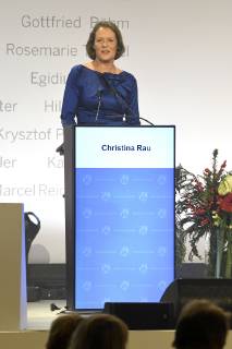 Cristina Rau bei der Verleihung des Staatspreises NRW im Gürzenich. Köln, 27.11.2018