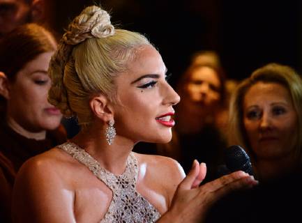 Singer and actress Lady Gaga arrives for the 32nd annual American Cinematheque Awards annual gala honoring actor Bradley Cooper at the Beverly Hilton Hotel in Beverly Hills, California on November 29, 2018. Cooper was honored as an extraordinary artist in the entertainment industry currently making a significant contribution to the art of the moving picture.  LAP2018112915 JIMxRUYMEN