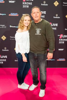 Bochum, Germany 06.12.2018, 1Live Krone 2018, Torsten Heim 8Toto) mit Tochter Sophia auf dem Roten Teppich der 1Live Krone ( DeFodi001