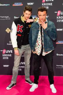 Bochum, Germany 06.12.2018, 1Live Krone 2018, SDP, Vincent Stein und Dag-Alexis Kopplin auf dem Roten Teppich der 1Live Krone ( DeFodi001