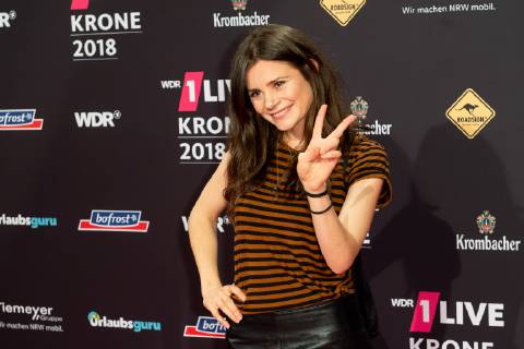 Bochum, Germany 06.12.2018, 1Live Krone 2018, Joyce Ilg auf dem Roten Teppich der 1Live Krone ( DeFodi001