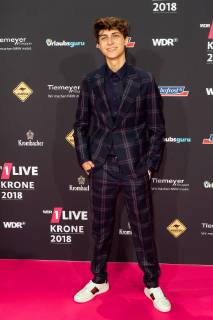 Bochum, Germany 06.12.2018, 1Live Krone 2018, Lukas Rieger auf dem Roten Teppich der 1Live Krone ( DeFodi001