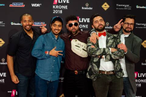 Bochum, Germany 06.12.2018, 1Live Krone 2018, RebellComedy auf dem Roten Teppich der 1Live Krone ( DeFodi001