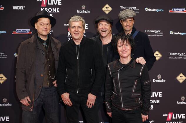 Die Toten Hosen bei der 19. Verleihung der 1Live Krone 2018 in der Jahrhunderthalle. Bochum, 06.12.2018