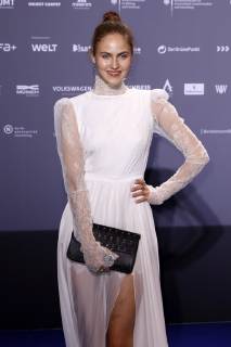 Elena Carriere bei der Verleihung des 11. Deutschen Nachhaltigkeitspreises 2018 im Maritim Hotel. Düsseldorf, 07.12.2018