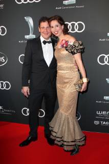 Lola Paltinger mit Freund Andi Meister, Audi Generation Award 2018 im Hotel Bayerischer Hof in Muenchen am 11.12.2018
