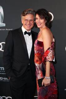 Percy Hoven mit Ehefrau Silvia Laubenbacher, Audi Generation Award 2018 im Hotel Bayerischer Hof in Muenchen am 11.12.2018