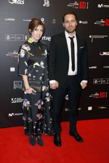 Simon Lereng Wilmont und Begleitung bei der Verleihung des 31. Europäischen Filmpreises 2018 im Teatro de la Maestranza. Sevilla, 15.12.2018