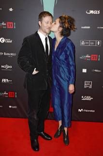 Cyril Schäublin mit Begleitung bei der Verleihung des 31. Europäischen Filmpreises 2018 im Teatro de la Maestranza. Sevilla, 15.12.2018