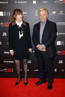 Emmanuelle Seigner und Costa-Gavras bei der Verleihung des 31. Europäischen Filmpreises 2018 im Teatro de la Maestranza. Sevilla, 15.12.2018