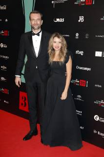 Tomasz Kot mit Ehefrau Agnieszka Olczyk bei der Verleihung des 31. Europäischen Filmpreises 2018 im Teatro de la Maestranza. Sevilla, 15.12.2018