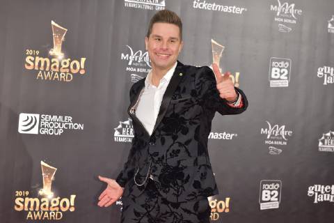 Verleihung 20 Jahre SMAGO AWARD Eloy de Jong am roten Teppich 20 Jahre Verleihung SMAGO AWARD in Berlin am 13.01.2019