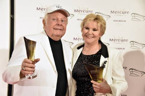 Graham Bonney und Peggy March bei der Verleihung des smago! Award 2019 im Mercure Hotel MOA. Berlin, 13.01.2019