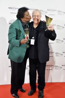Roberto Blanco und Christian Bruhn bei der Verleihung des smago! Award 2019 im Mercure Hotel MOA. Berlin, 13.01.2019
