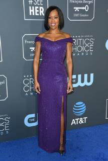 13 January 2019 - Santa Monica, California - Regina King. The 24th Annual Critics Choice Awards held at Barker Hangar. Photo Credit: Birdie Thompson AdMedia 234086 2019-01-13 CA Santa Monica Etats-Unis  Copyright: xAdMediax STAR_234086_612