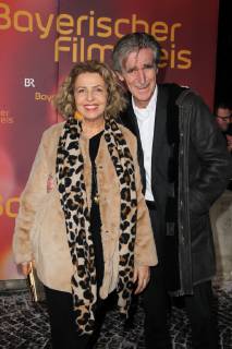 Michaela May mit Ehemann Bernd Schadewald, Verleihung des Bayerischen Filmpreis 2019 im Prinzrengententheater in Muenchen am 25.01.2018