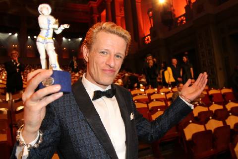 Alexander Scheer, Verleihung des Bayerischen Filmpreis 2019 im Prinzrengententheater in Muenchen am 25.01.2018